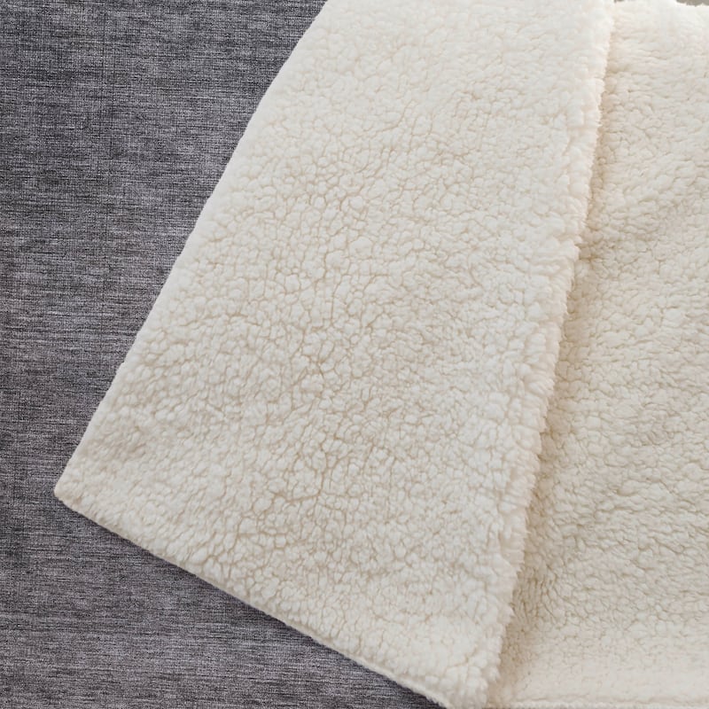 Premium Machine Washable Modern Ombre Sherpa Throw Blanket