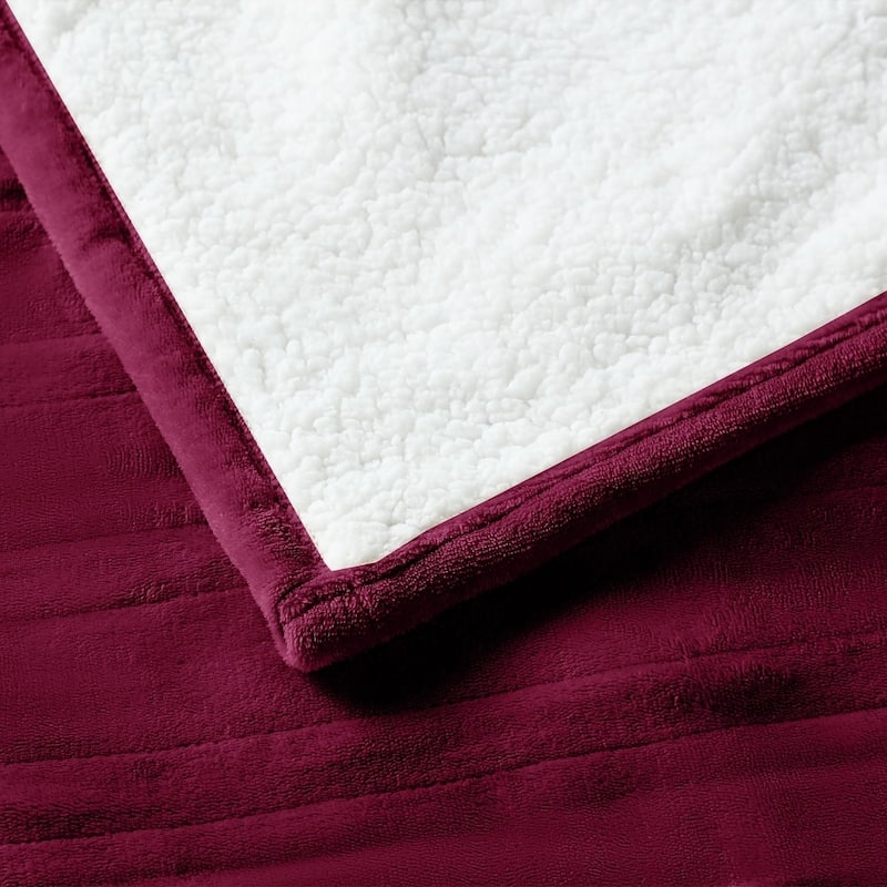 Flannel Electric Heated Blanket With Controller