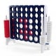 preview thumbnail 4 of 45, Costway Jumbo 4-to-Score 4 in A Row Board Game Set Outdoor Indoor Kids Blue+Red+White