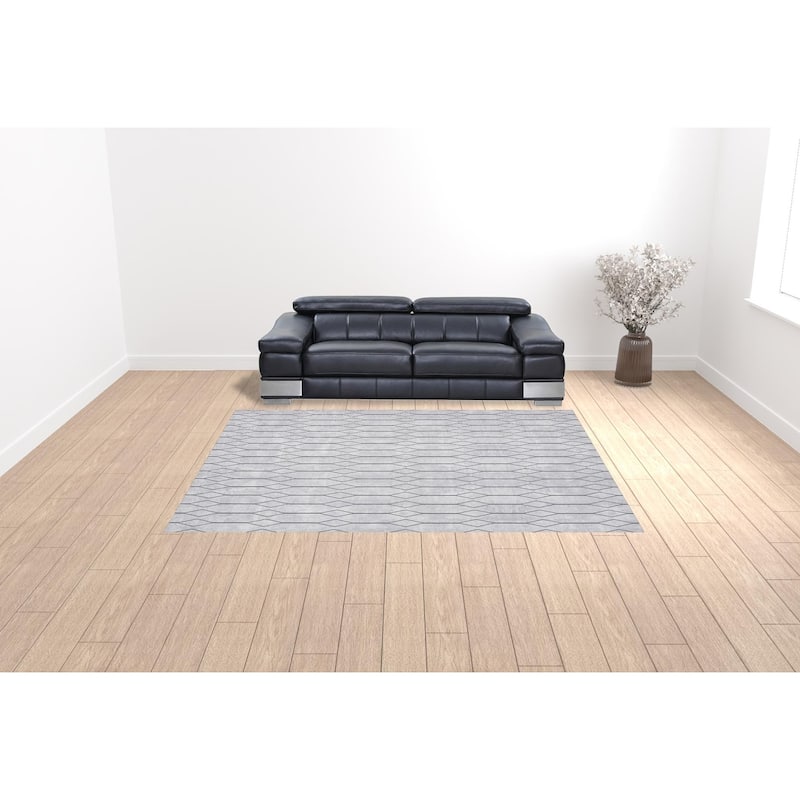 Paxa Power Loomed Geometric Area Rug By HomeRoots - 9' x 12'