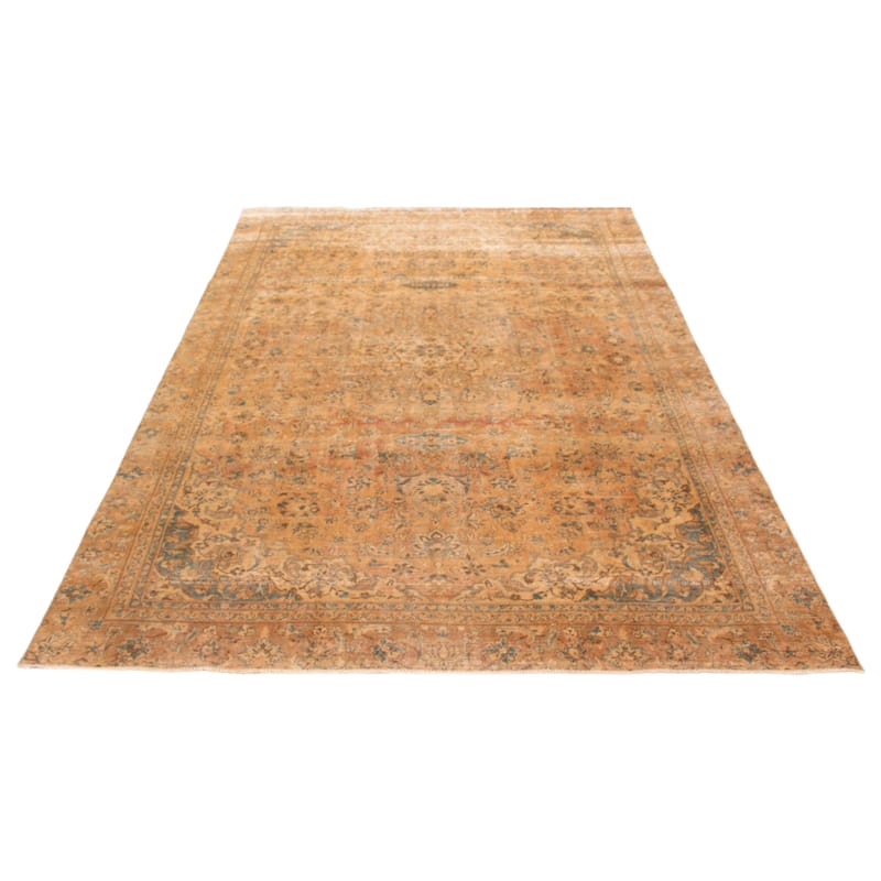 ECARPETGALLERY Hand-knotted Antalya Vintage Light Copper Wool Rug - 8'1 x 13'0