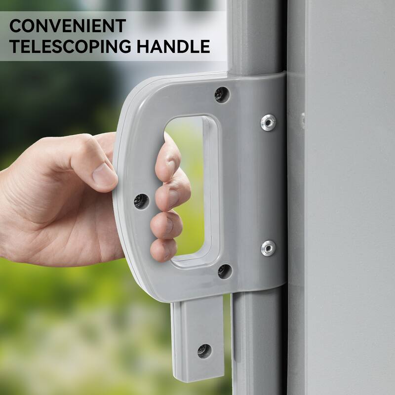 9.8' W Durable Side Retractable Awning for Outdoor Spaces