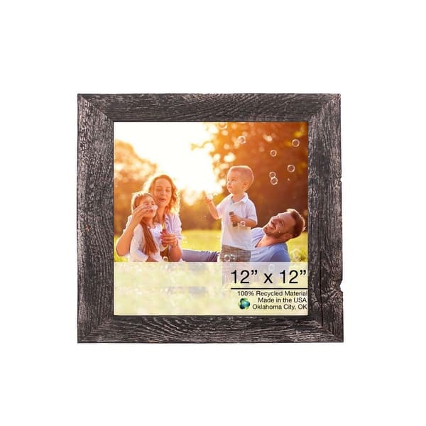 12X12 Rustic Smoky Black Picture Frame 12X12 Rustic Smoky Black Picture Frame