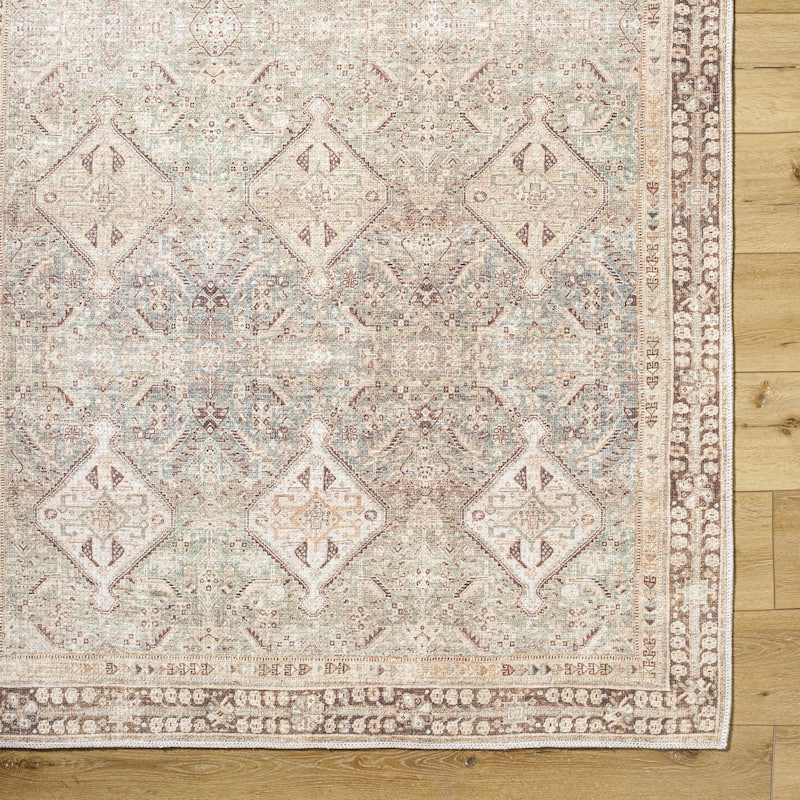 Livabliss Amelie Washable Traditional Area Rug
