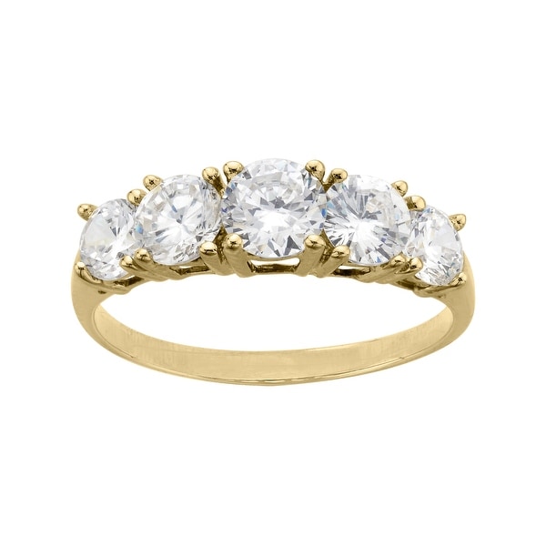 Ring with Cubic Zirconia in 10K Gold