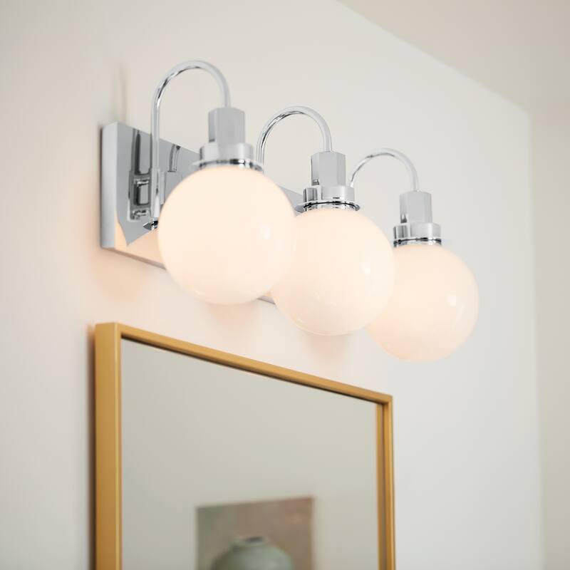 Kichler Lighting Hex 22.75 in. 3-Light Chrome Vanity Light