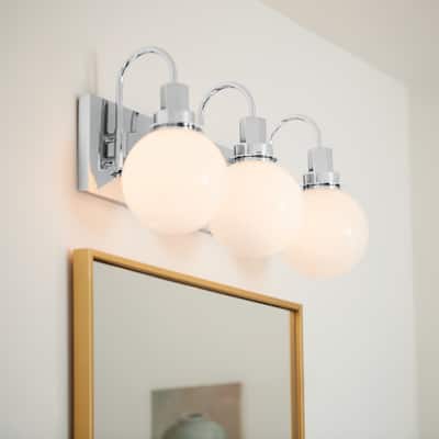 Kichler Lighting Hex 22.75 in. 3-Light Chrome Vanity Light