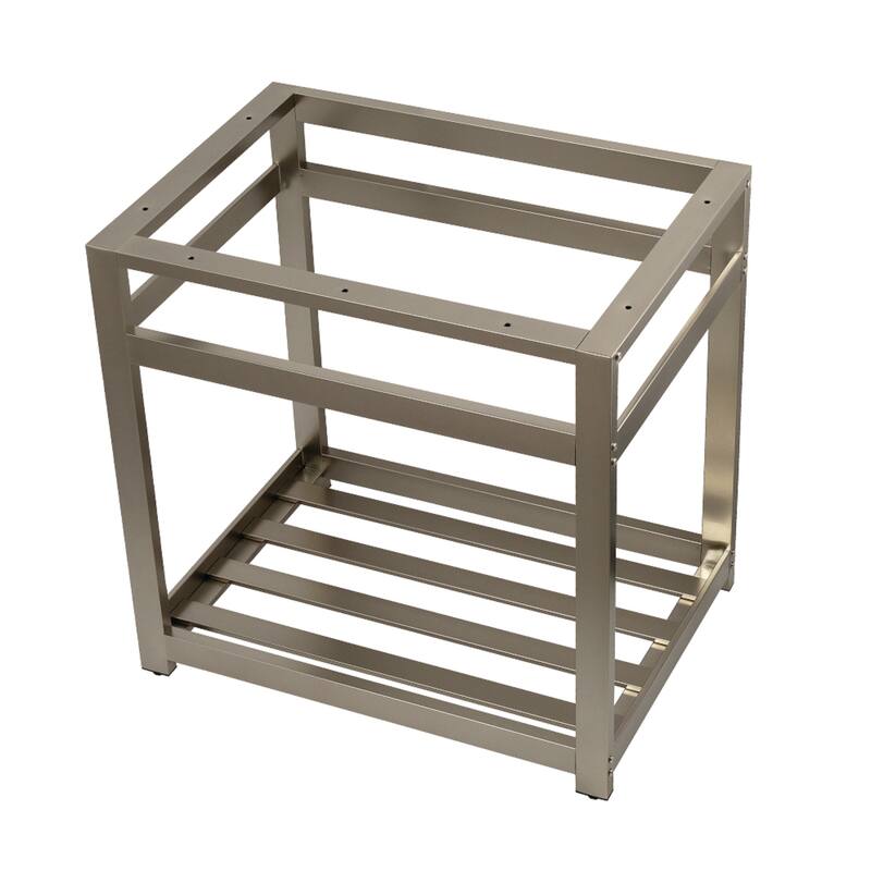 Kingston Brass Kingston Commercial Steel Console Sink Base - Brushed Nickel