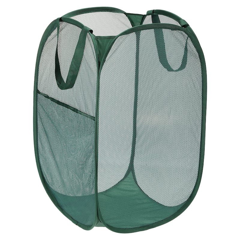 Mesh Laundry Hamper, Collapsible Laundry Baskets Bag, 1 Pcs - 14.17" x 14.17" x 22.83"