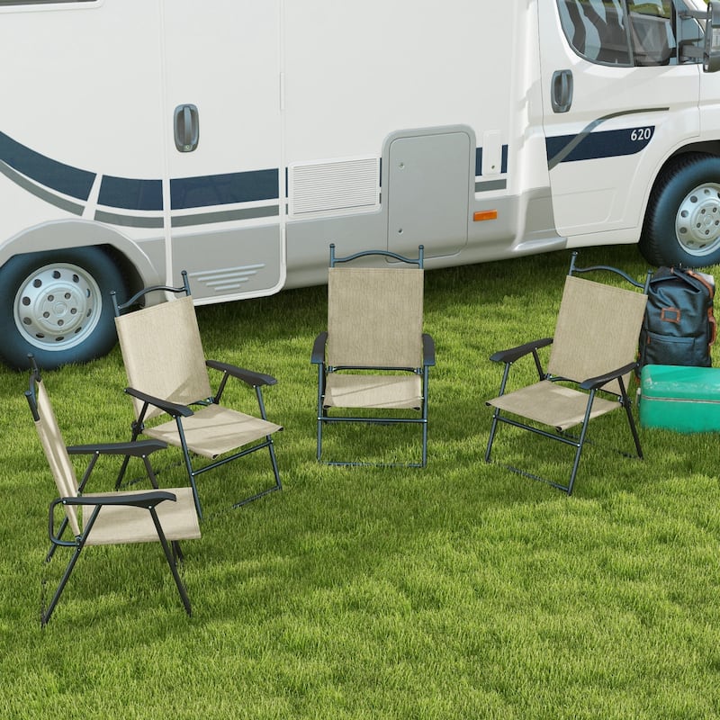 Folding Patio Chairs, Set of 4
