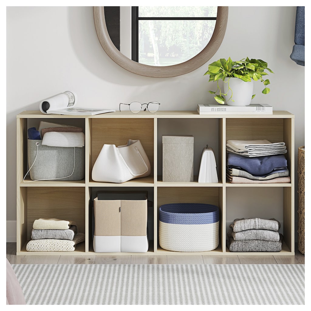 Signature Design by Ashley Piperton Brown 8 Cube Organizer - 24" W x 12" D x 47" H