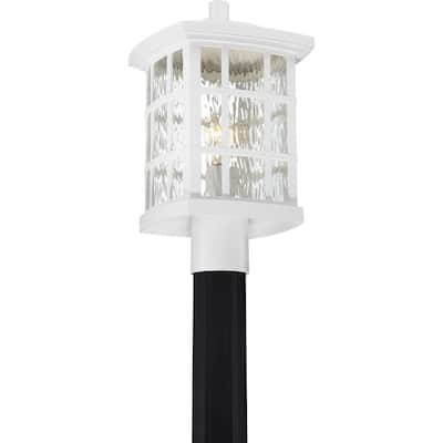 Stonington 1-Light Outdoor Post Mount in Matte White