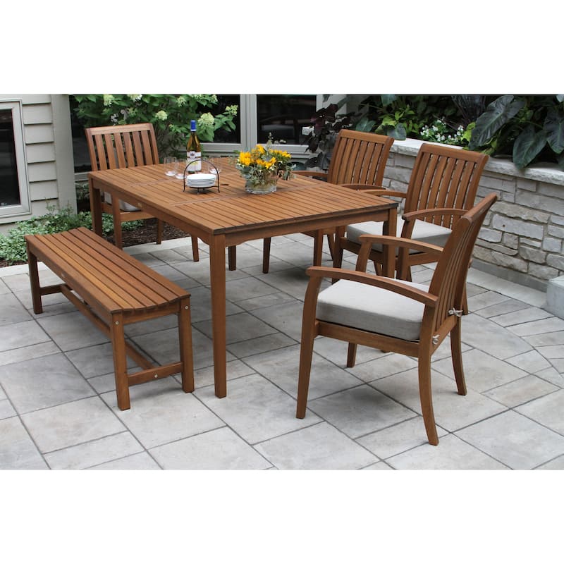 Eilaf Eucalyptus 3-Person Backless Bench - N/A