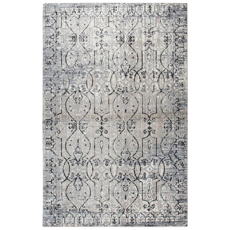Alora Decor Swagger Persian-style Scroll Rug - 9'10" x 12'6" - Taupe