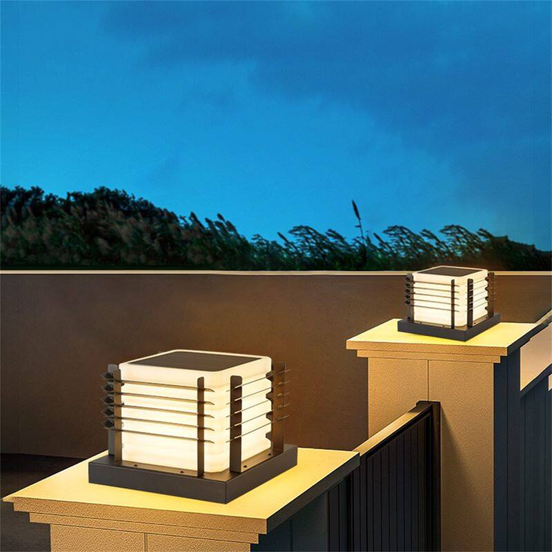 Outdoor Solar Powered Post Light, Outdoor LED Cap Light