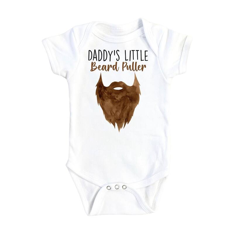 Daddy Beard Puller - Baby Boy Girl Clothes Infant Bodysuit Funny Cute Newborn - Blue - 0-3M