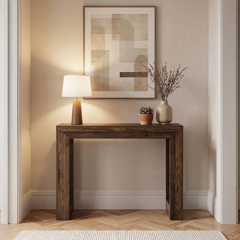 Console Table, Narrow Entryway Table, Small Sofa Table Behind Couch for Space Saving, for Living Room, Entryway, Hallway