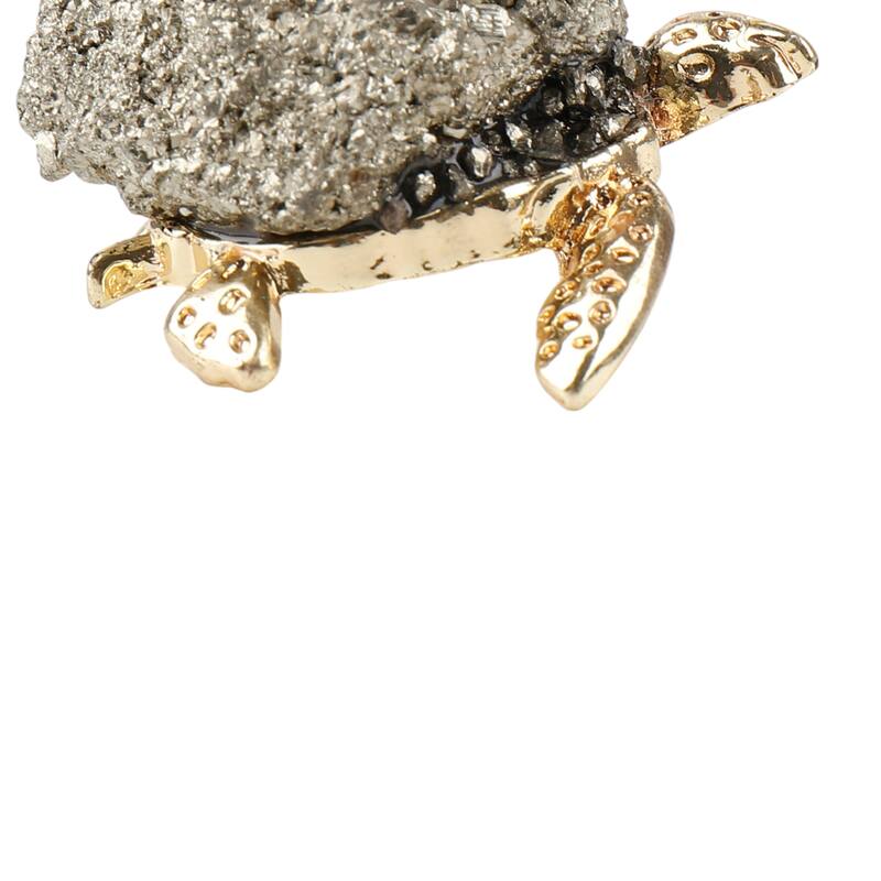 Metal Decorative Object Turtle Figurine Textured Shell - 2" Silver - 2" x 2" x 2"