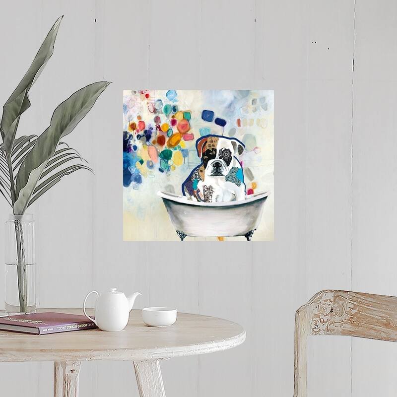 "Busters Bubble Bath" Poster Print - 20" x 20"