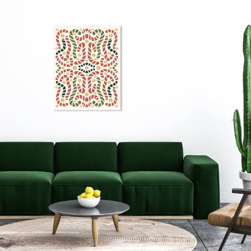 Wynwood Studio Canvas Food and Cuisine Candy Canes Artwork Red Modern & Contemporary Wall Art Canvas Print - 30 x 36