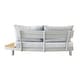 preview thumbnail 5 of 4, Deko Living 6 Place Seating Outdoor Aluminum and Teak Contour Sofas