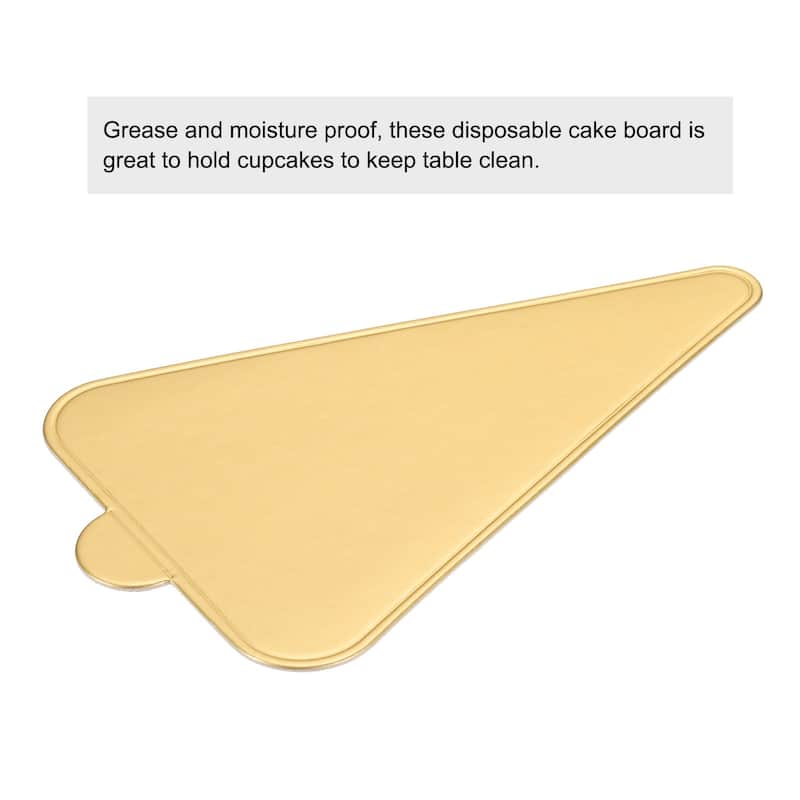 200pcs Mini Cake Boards, Mousse Cake Cardboards Triangle for Cake Bases