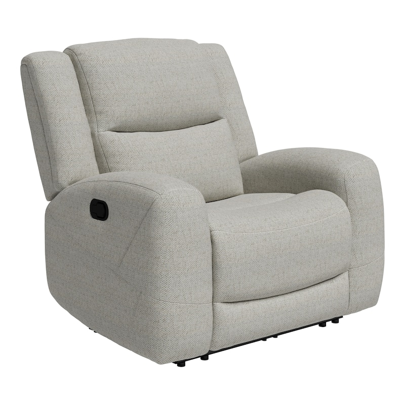 Furniture of America Jorwyn Modern 2-Piece Beige Fabric Sectional Sofa and Recliner Set