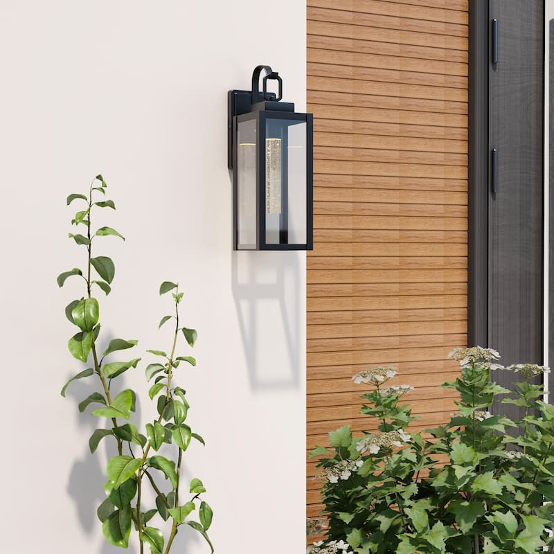 2Pack-7W LED Outdoor Wall Light - 5"x6.73"x13.74"
