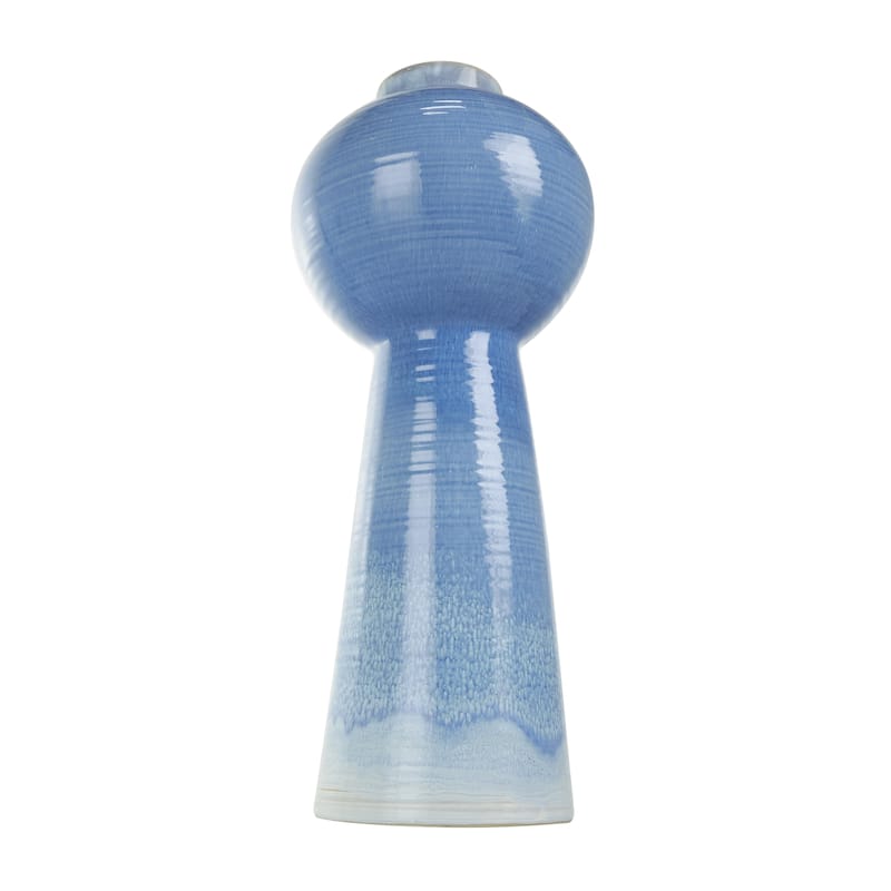 Ceramic Bubble Inspired Ombre Decorative Vase with Unique Texturing - Blue - Roche River Decor