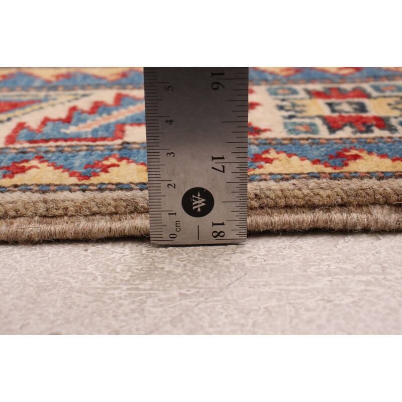 ECARPETGALLERY Hand-knotted Uzbek Ghazni Khaki Wool Rug - 2'9 x 9'10