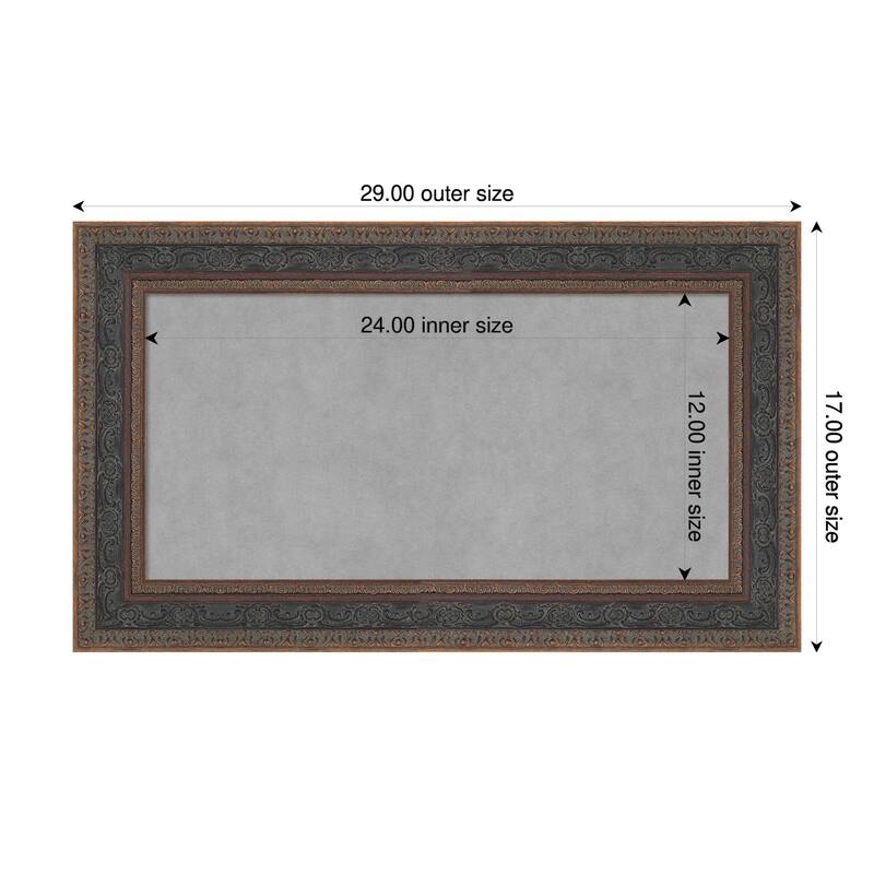 Amanti Art Attic Aged Black Framed - 29 x 17 in - Attic Aged Bronze