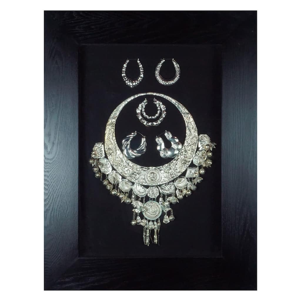 HUJI Ethnic Jewelry Set Shadow Box Wall Decor