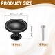 preview thumbnail 2 of 6, Cabinet Knobs, Solid Round Drawer Knobs Single Hole Cabinet Handles Pulls with Screws for Kitchen - 1.22" 6 Pcs