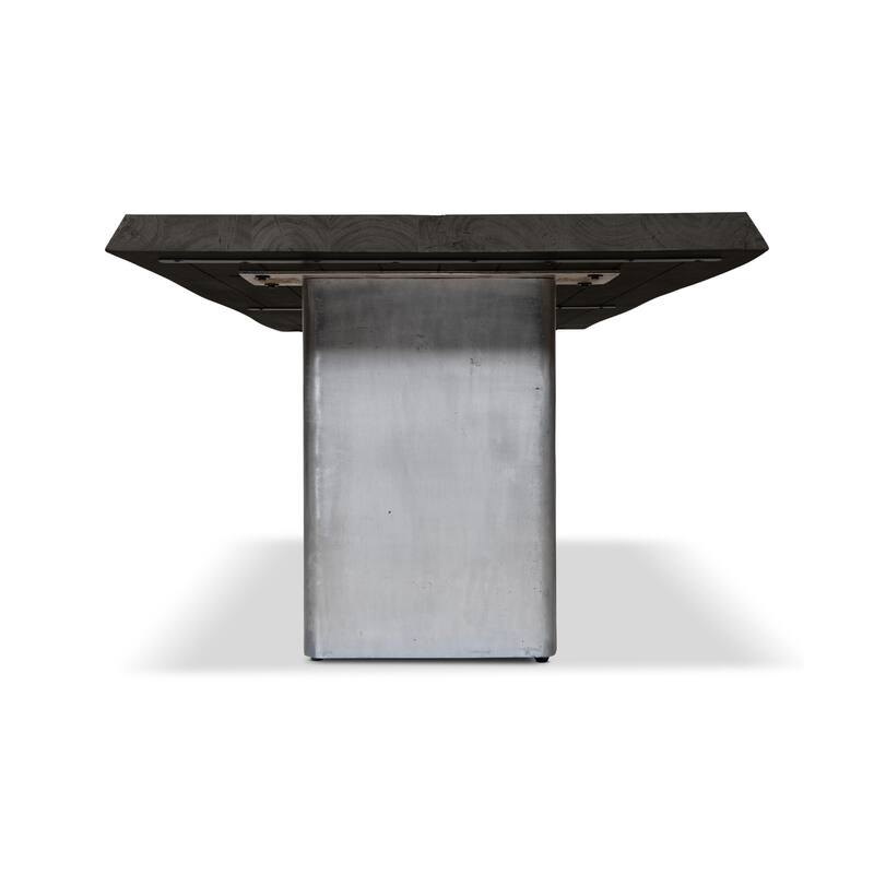 Urbia Brooks Solid Acacia Dining Table - Cast Slab Base