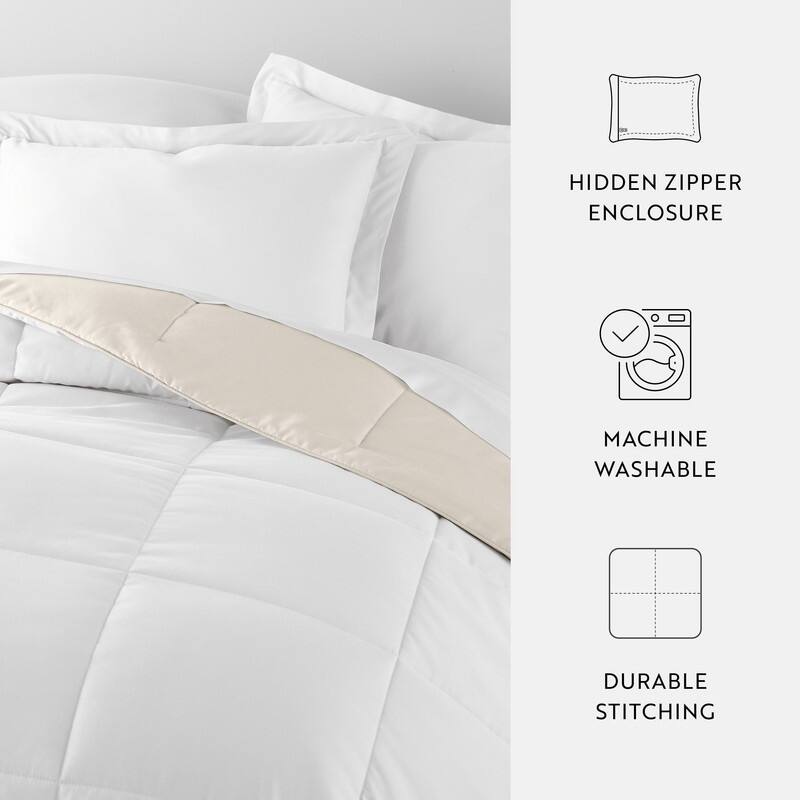 Soft Essentials All-season Down Alternative Reversible Lightweight Comforter Set