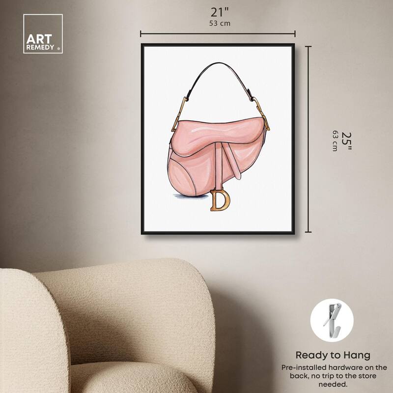 Doll Memories - Blush Pink Bag Canvas by Art Remedy