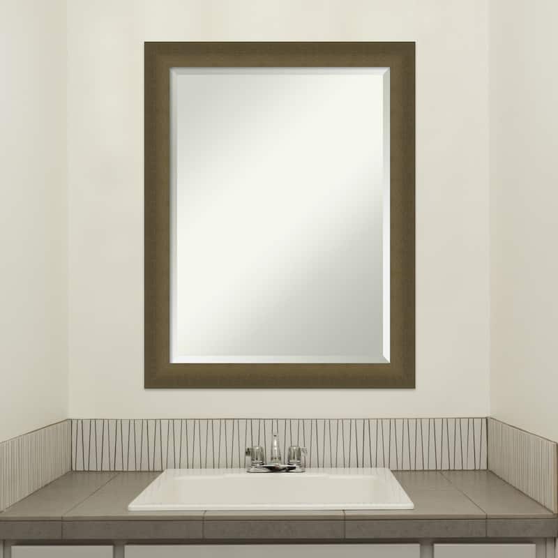 Blaine Narrow Beveled Framed Bathroom Vanity Wall Mirror