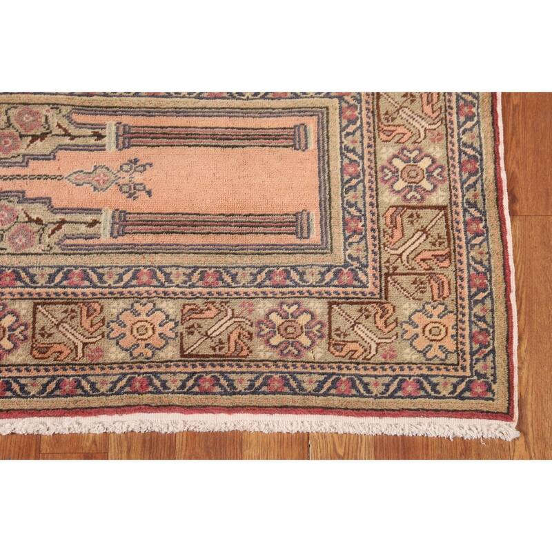 Anatolian Turkish Vintage Runner Rug Handmade Wool Carpet - 3'2" X 8'10"