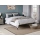 preview thumbnail 1 of 1, Warren Solid Wood Platform Bed with Attachable USB Charger Grey - Queen