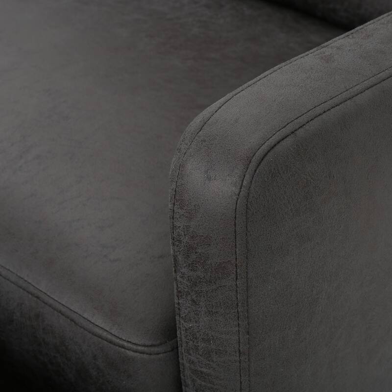 Modern Contemporary Recliner Chair (Double Seat), Fabric Loveseat with Plush Cushions