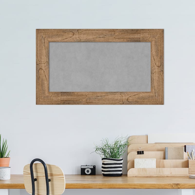 Amanti Art Owl Brown Framed Magnetic Board
