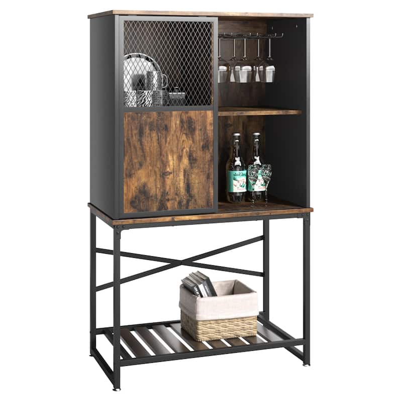 Buffet Sideboard Wine Cabinet with Sliding Door