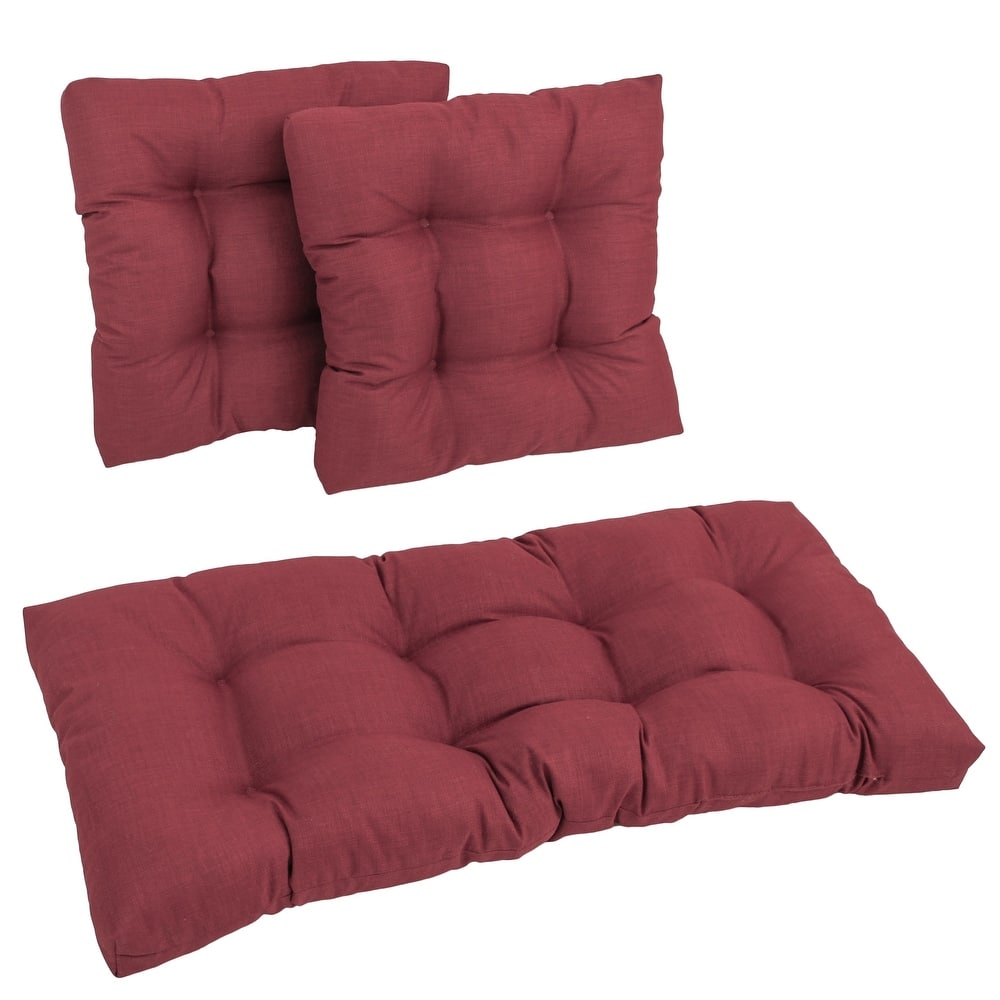 Blazing Needles All-Weather 3-piece Indoor/ Outdoor Cushion Set