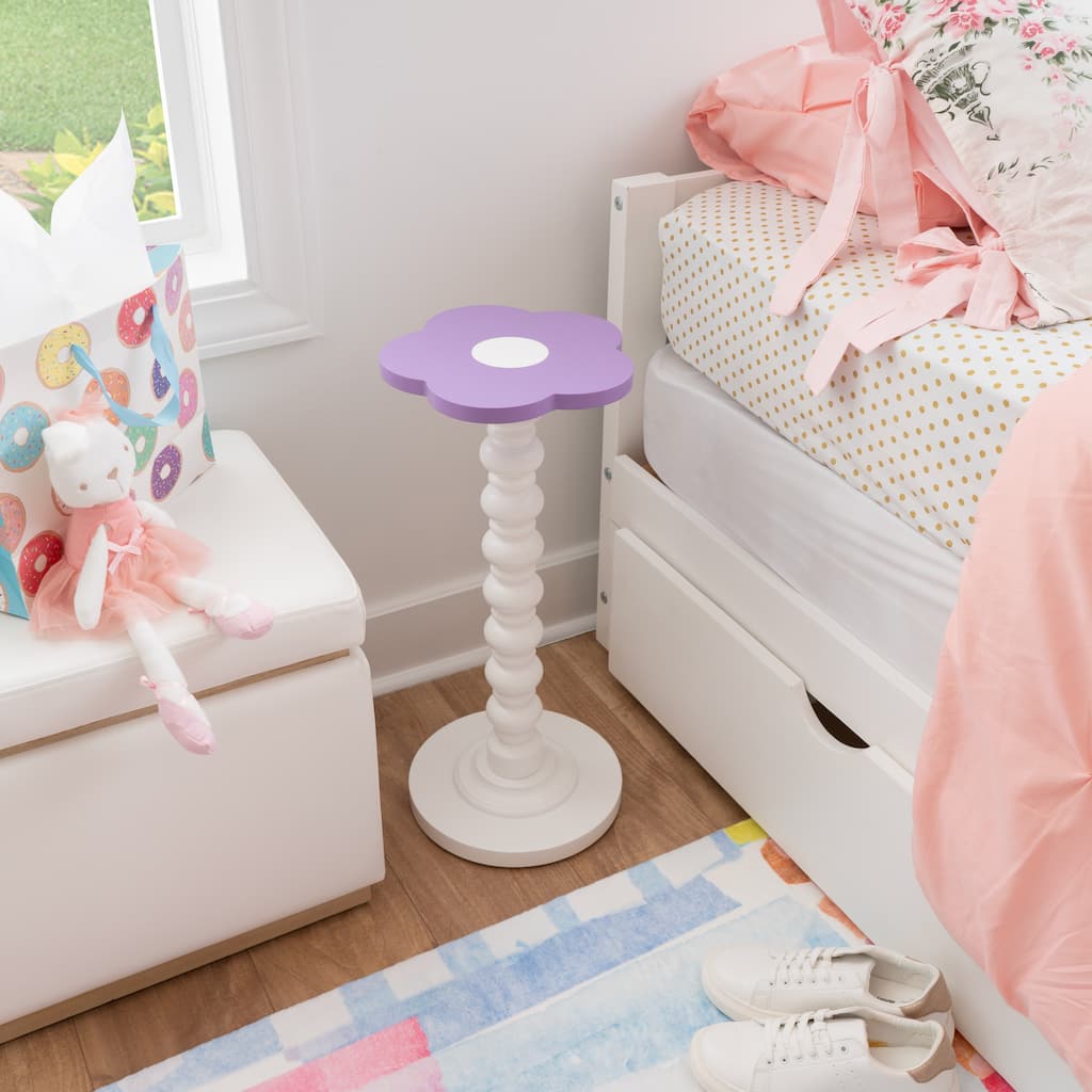 Carice Flower Tall Table White