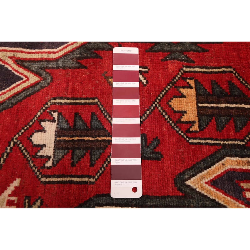 ECARPETGALLERY Hand-knotted Andelz Red Wool Rug - 4'1 x 6'11