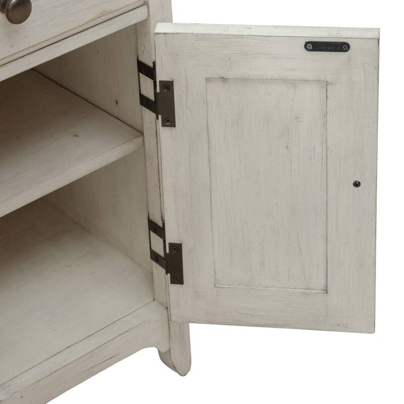 Liberty Furniture Farmhouse Reimagined Fireplace TV Entertainment Console 79" - Width 79" x Depth 18" x Height 30"