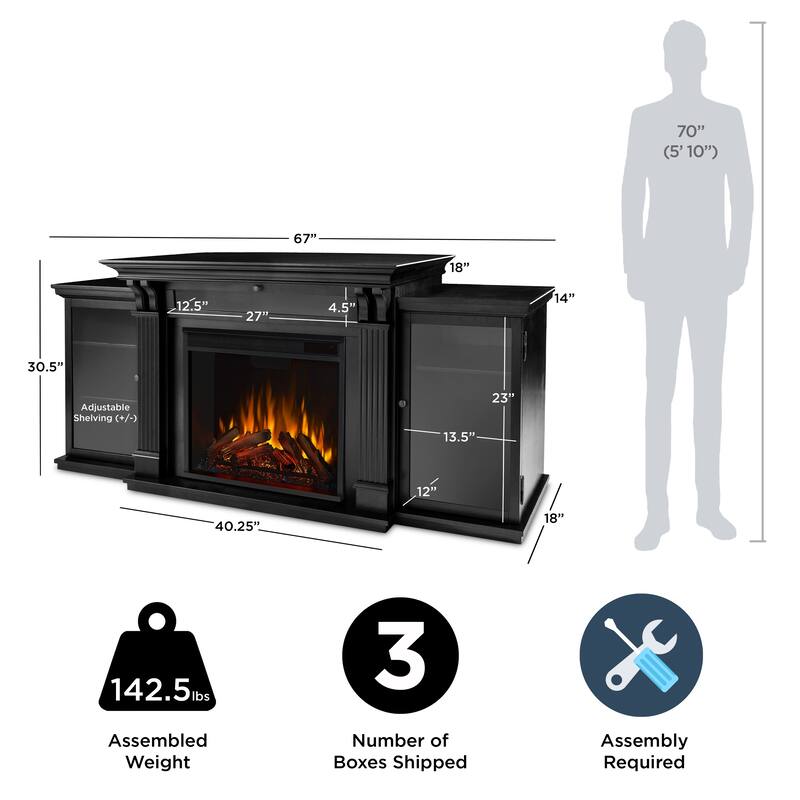 Calie 67" Electric Fireplace TV Stand by Real Flame