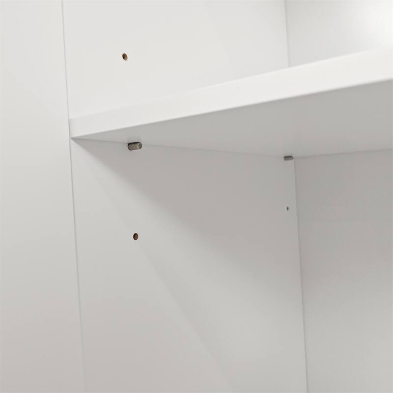 Stylish and Functional 4-Door Intaglio Storage Cabinet with Pine Legs