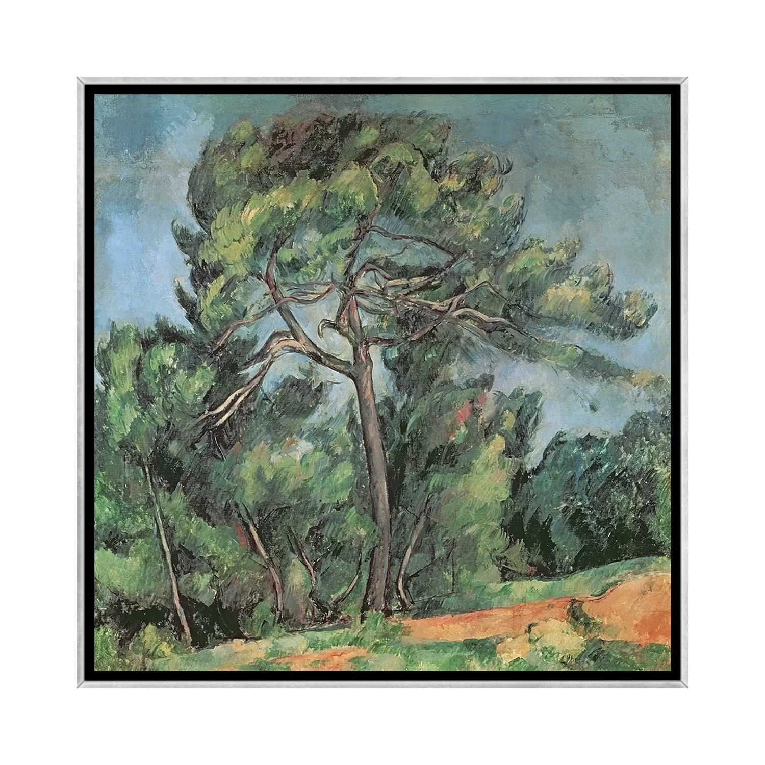 iCanvas "The Large Pine, c.1889 " by Paul Cezanne Framed
