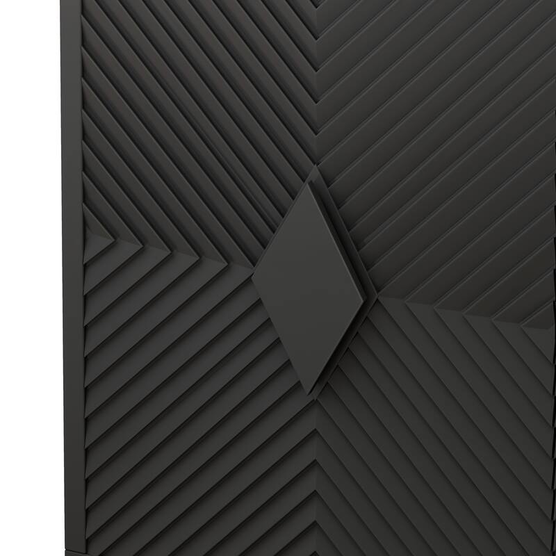 31.50" Modern 2 Door Wooden Storage Cabinet, Accent Cabinet with Metal Leg, Featuring Two-tier Storage, for Living Room